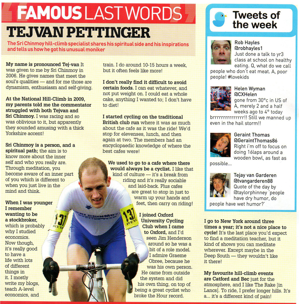 Interview Cycling Weekly